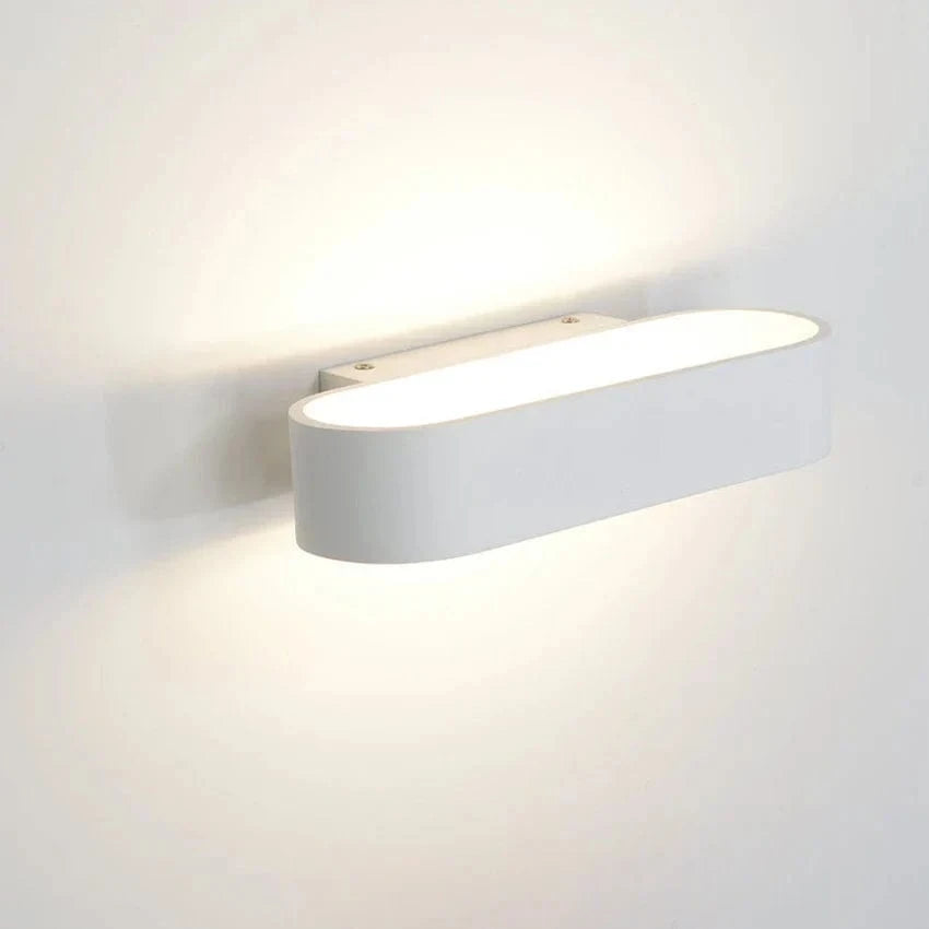 Applique murale moderne LED AU200 - Aluminium pour chambre, salon, couloir | Marco Lucetti