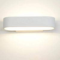 Applique murale moderne LED AU200 - Aluminium pour chambre, salon, couloir | Marco Lucetti BLANC / Pas de gradation / Blanc chaud (2700-3500K)