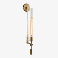 Applique murale LED Luxury Gold & Clear Cylinder
