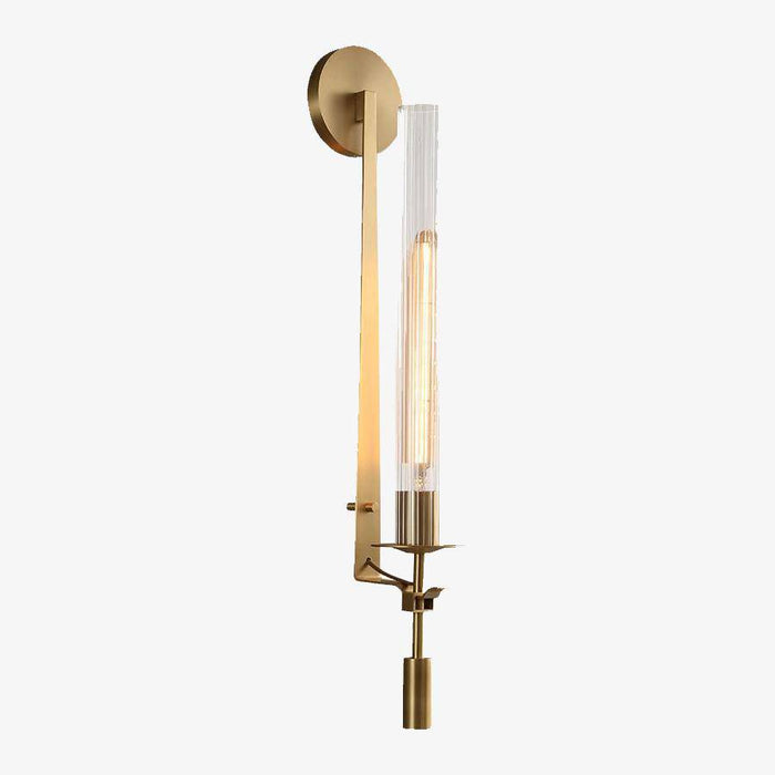 Applique murale LED Luxury Gold & Clear Cylinder