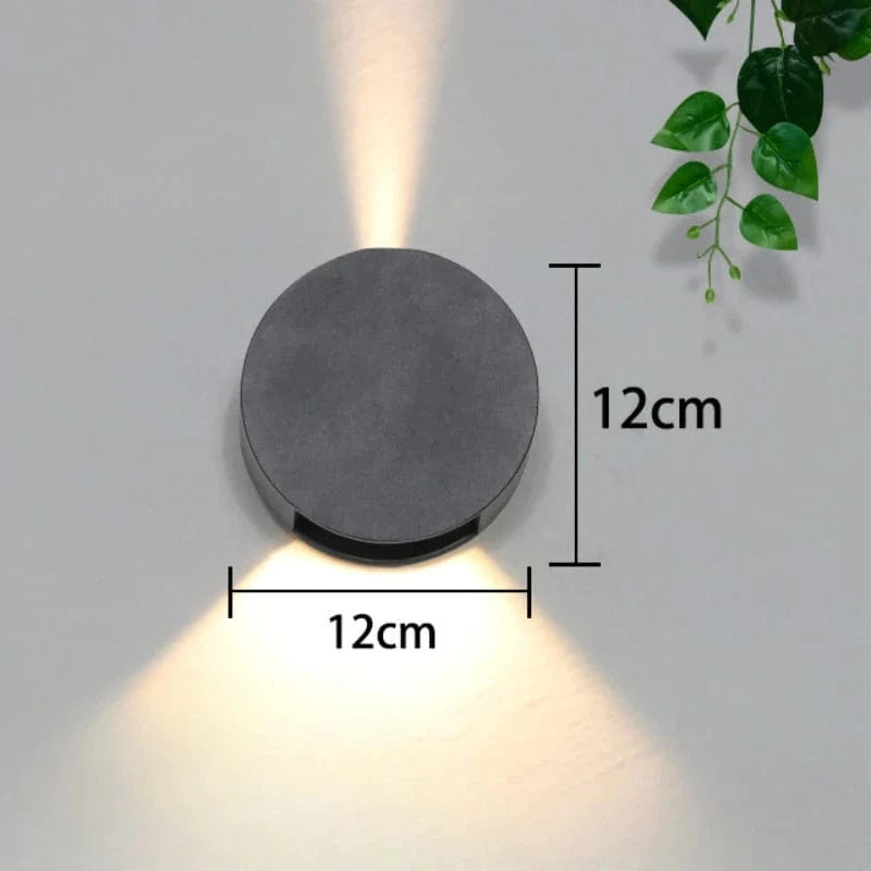 Applique Murale Moderne LED Boule Rondelle - Déco Nordique | Marco Lucetti A noir / Lumière chaude