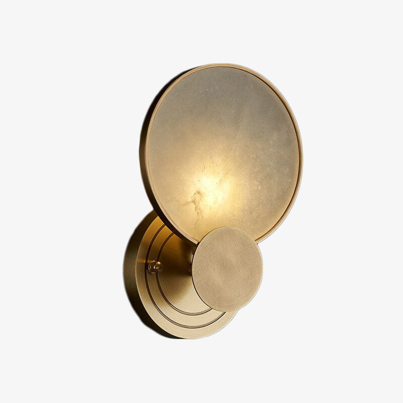 Applique murale LED circulaire Zélie Marbré