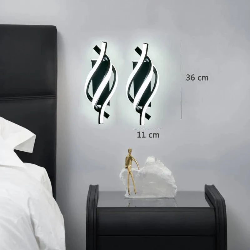 Applique murale moderne LED de qualité supérieure | Marco Lucetti 2PC-H / Lumière chaude