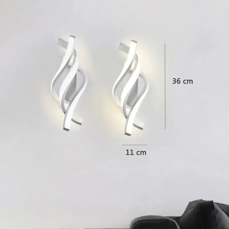Applique murale moderne LED de qualité supérieure | Marco Lucetti 2PC-W / Lumière chaude