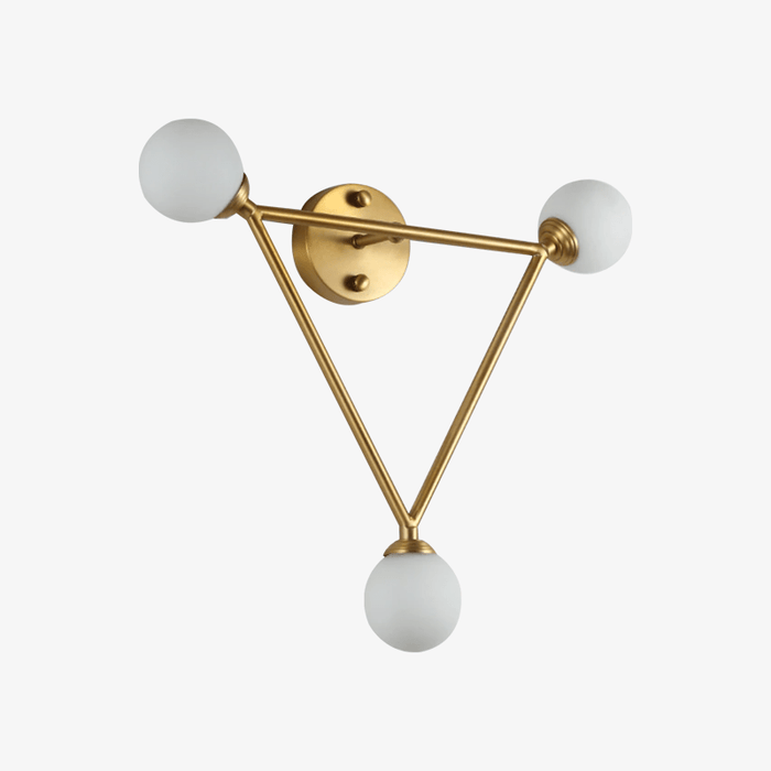 Applique murale LED dorée "Lumière Éclatante"