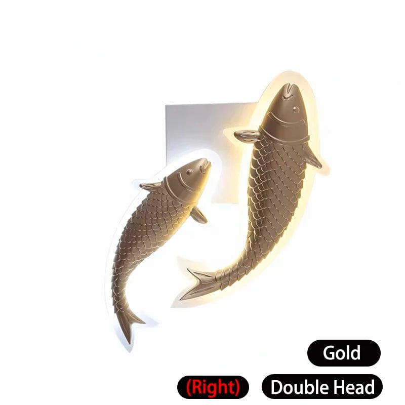 Applique murale moderne LED en acrylique, Poisson Décoratif | Marco Lucetti