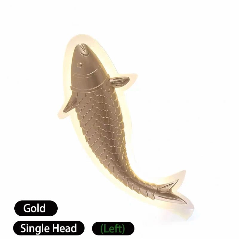 Applique murale moderne LED en acrylique, Poisson Décoratif | Marco Lucetti