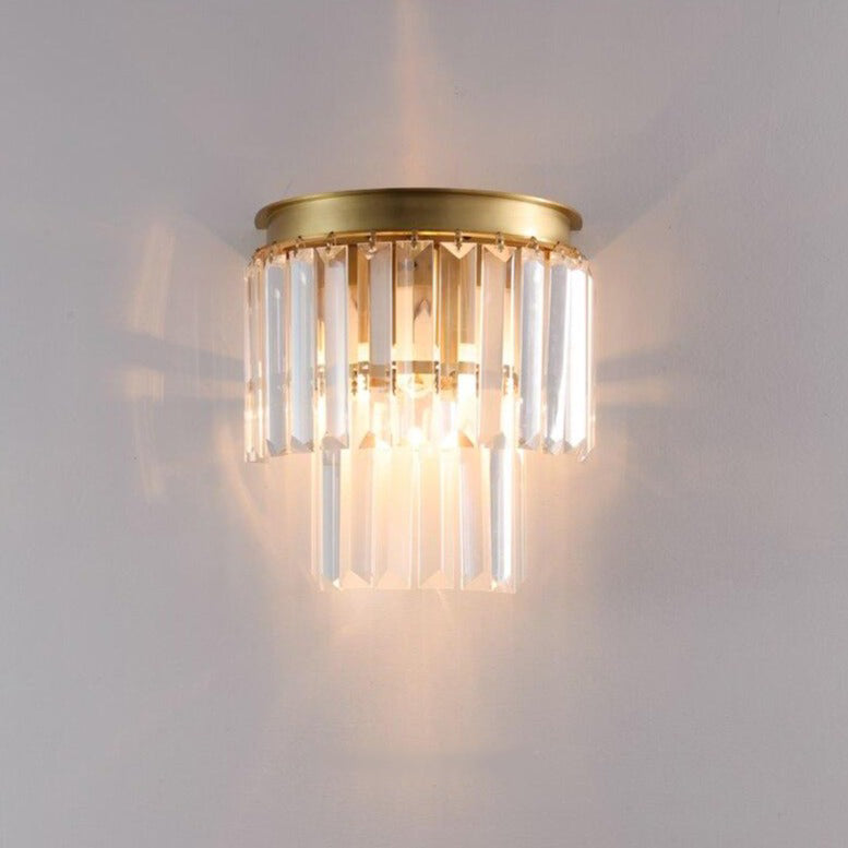 Applique murale LED en cristal Kleon