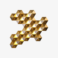 Applique murale LED Ruche Dorée Zaida