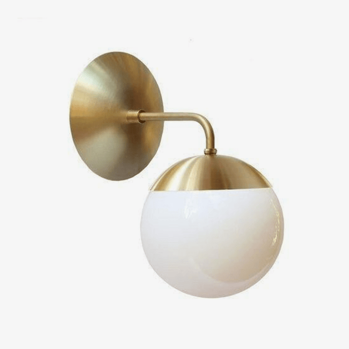 Applique murale LED design en métal avec globe en verre - Light