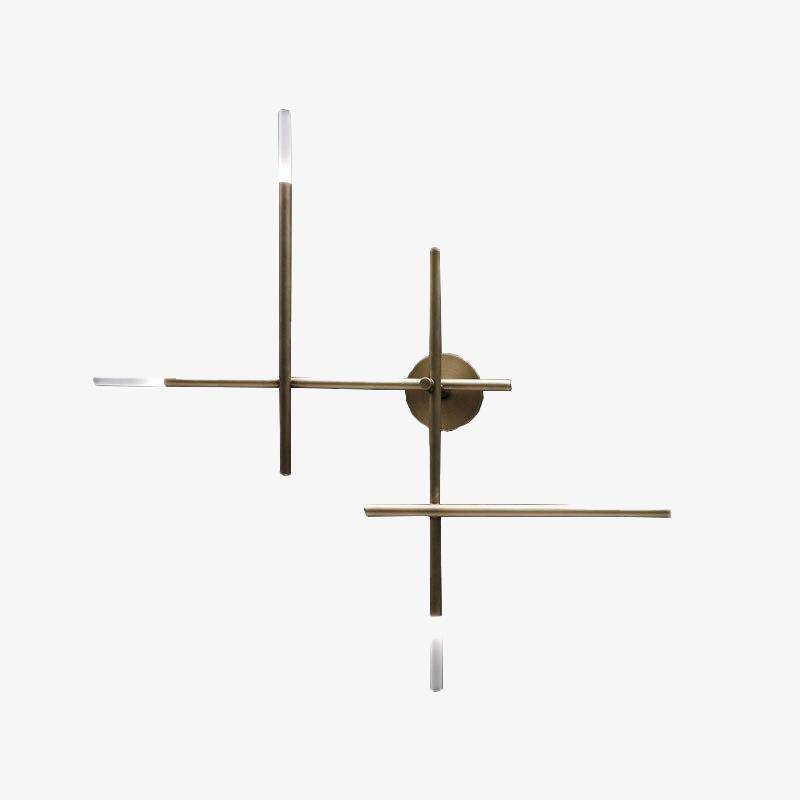 Applique murale LED de luxe en métal modernisé
