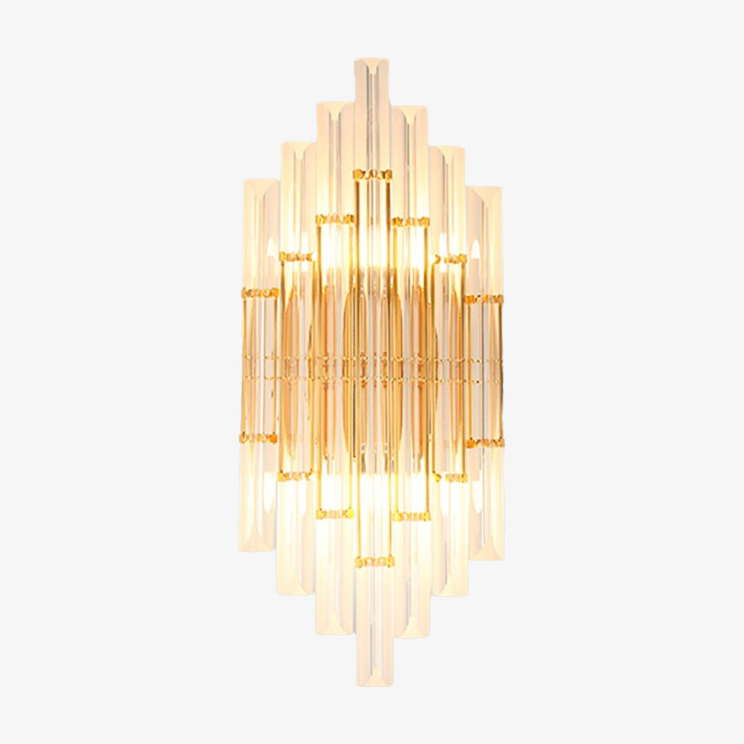 Applique murale LED Lyssia en verre transparent