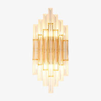 Applique murale LED Lyssia en verre transparent
