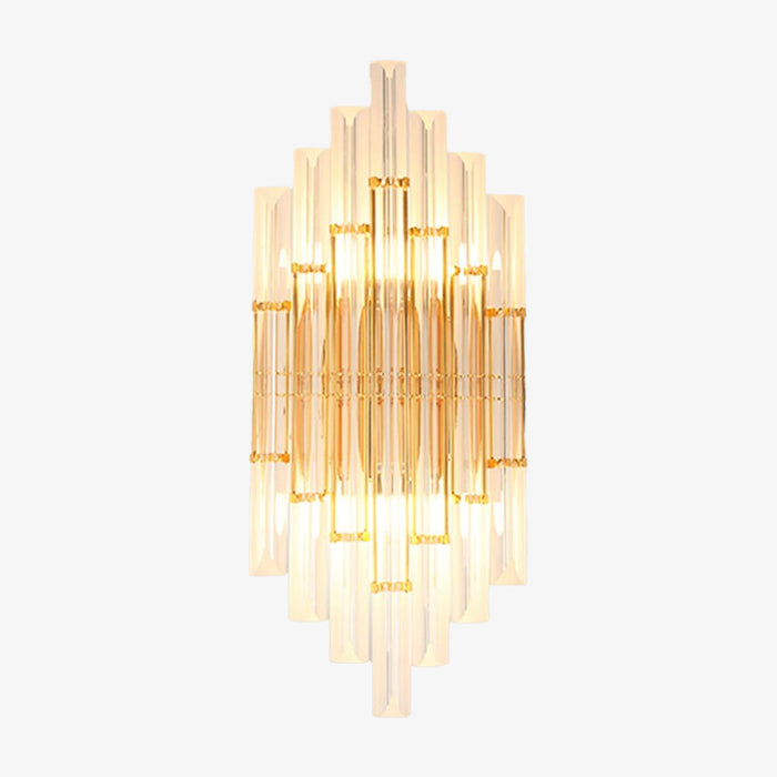 Applique murale LED Lyssia en verre transparent