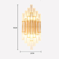Applique murale LED Lyssia en verre transparent