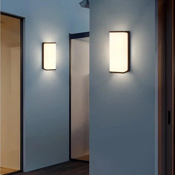 Applique murale moderne LED étanche pour extérieur - Éclairage extérieur de porche et de balcon | Marco Lucetti A blanc chaud