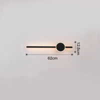 Applique murale moderne : Longue Bande Minimaliste | Marco Lucetti 62 cm / Chaud