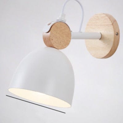 Applique murale moderne Lyra en bois nordic. | Marco Lucetti Blanc