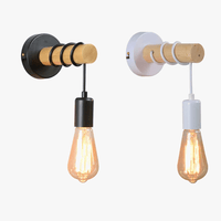 Applique Murale Moderne Minimaliste Loft Nordique en Bois & Fer | Marco Lucetti