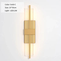 Applique Murale Moderne Minimaliste Nordique JMZM - Design Épuré | Marco Lucetti Or-C / Lumière chaude