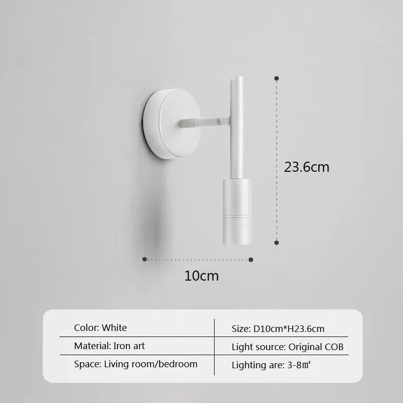 Applique Murale Moderne Pliante de Haute Qualité avec Interrupteur - Collection Élégance | Marco Lucetti PC / Blanc froid