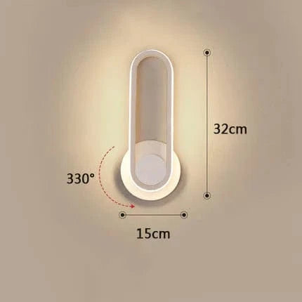 Applique murale moderne pour chambre à coucher | Marco Lucetti W149 Blanc / Blanc chaud (2700-3500K)