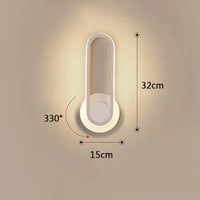 Applique murale moderne pour chambre à coucher | Marco Lucetti W149 Blanc / Blanc chaud (2700-3500K)