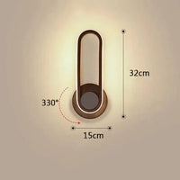 Applique murale moderne pour chambre à coucher | Marco Lucetti W149 Noir / Blanc chaud (2700-3500K)