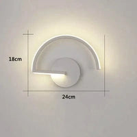 Applique murale moderne pour chambre à coucher | Marco Lucetti W150 Blanc / Blanc chaud (2700-3500K)