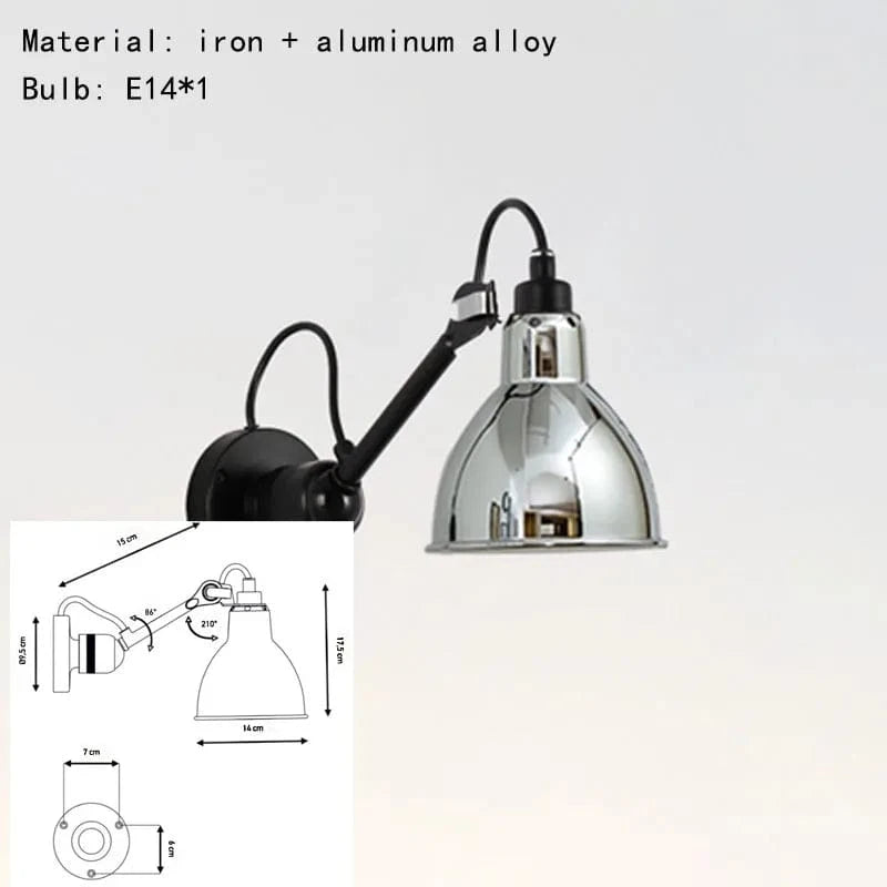 Applique Murale Moderne pour Lecture avec Prise en Métal - Style Élégant | Marco Lucetti S-Chrome / Pas de prise / Lumière chaude