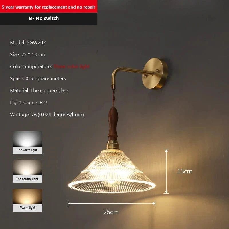 Applique murale moderne rétro nordique | Marco Lucetti B / Sans ampoule