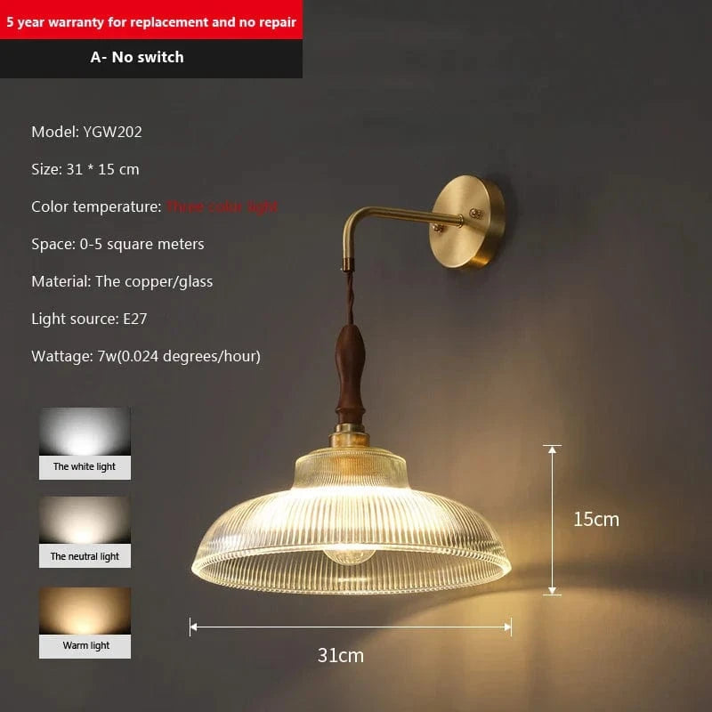 Applique murale moderne rétro nordique | Marco Lucetti UN / Sans ampoule