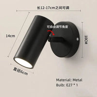 Applique Murale Moderne Rotative à Bras Long en Métal Premium | Marco Lucetti E-Noir / Lumière blanche 5000K