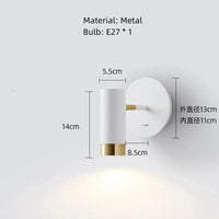 Applique Murale Moderne Rotative à Bras Long en Métal Premium | Marco Lucetti H-Blanc / Lumière blanche 5000K