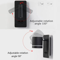 Applique Murale Moderne Rotative LED avec Interrupteur - Lumin'Rotatif | Marco Lucetti