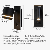 Applique Murale Moderne Rotative LED avec Interrupteur - Lumin'Rotatif | Marco Lucetti