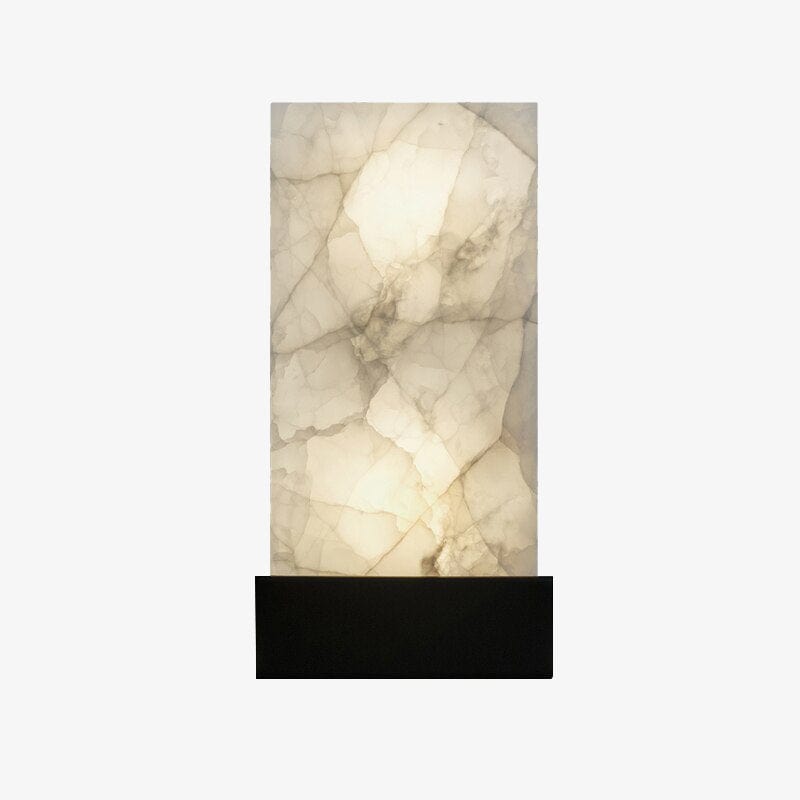 Applique murale modernmarble Wayem. | Marco Lucetti Noir / Chaude / 15 x 25cm