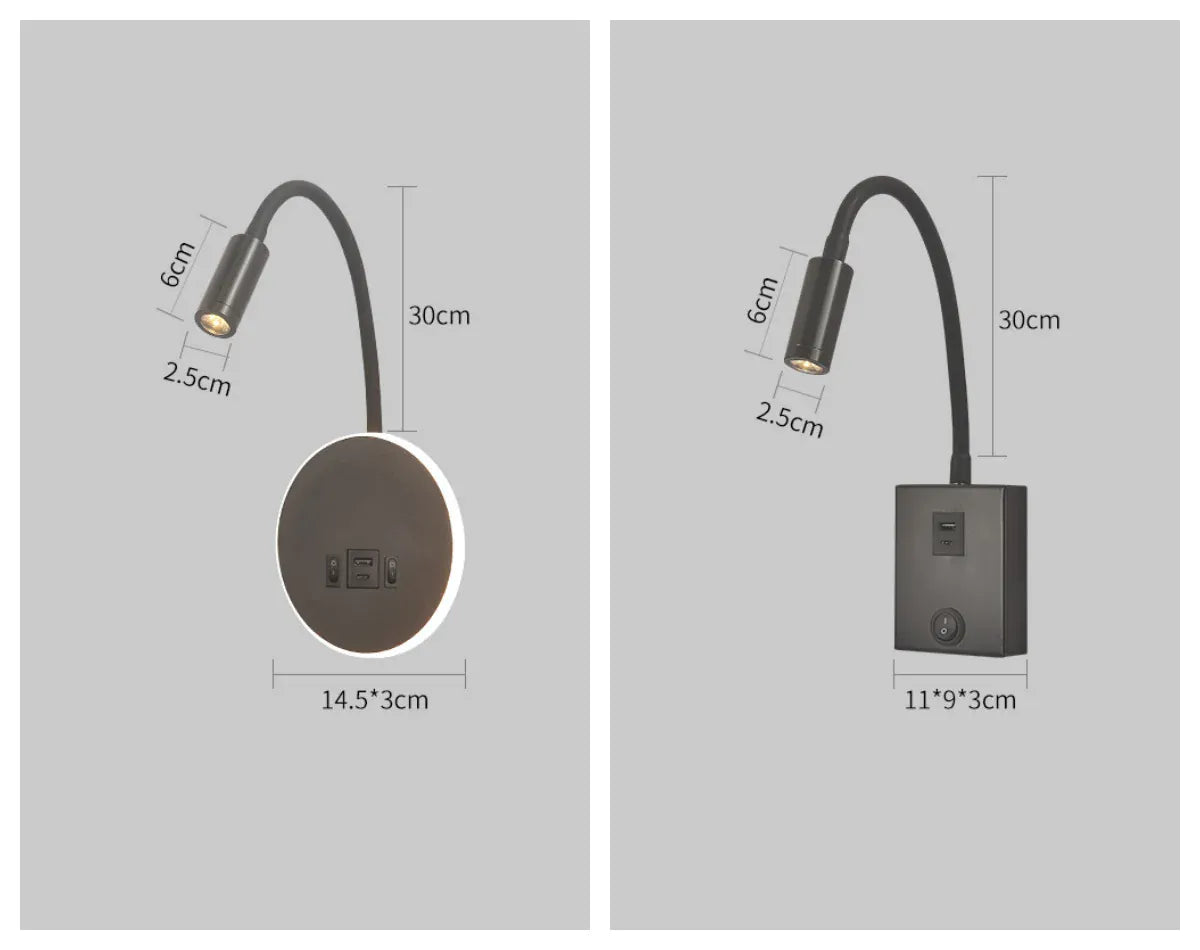 Applique Murale Multifonction Marco Lucetti™ – Lecture, Ambiance & Charge Intégrée