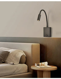 Applique Murale Multifonction Marco Lucetti™ – Lecture, Ambiance & Charge Intégrée