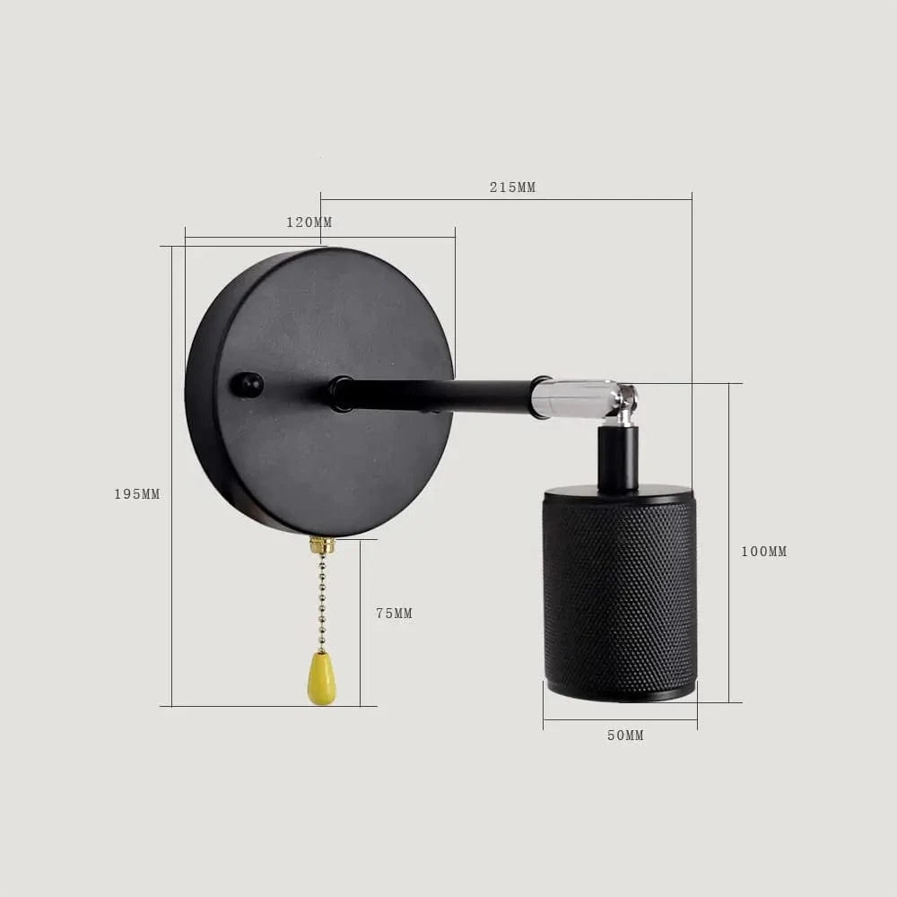 Applique Murale Noire Réglable - Édition Limitée | Marco Lucetti