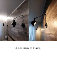 Applique murale noire vintage. | Marco Lucetti