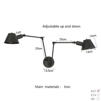 Applique murale noire vintage. | Marco Lucetti