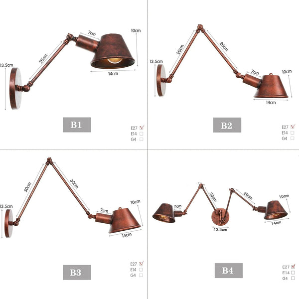 Applique murale noire vintage. | Marco Lucetti