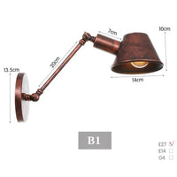 Applique murale noire vintage. | Marco Lucetti B1 / Ampoule non incluse