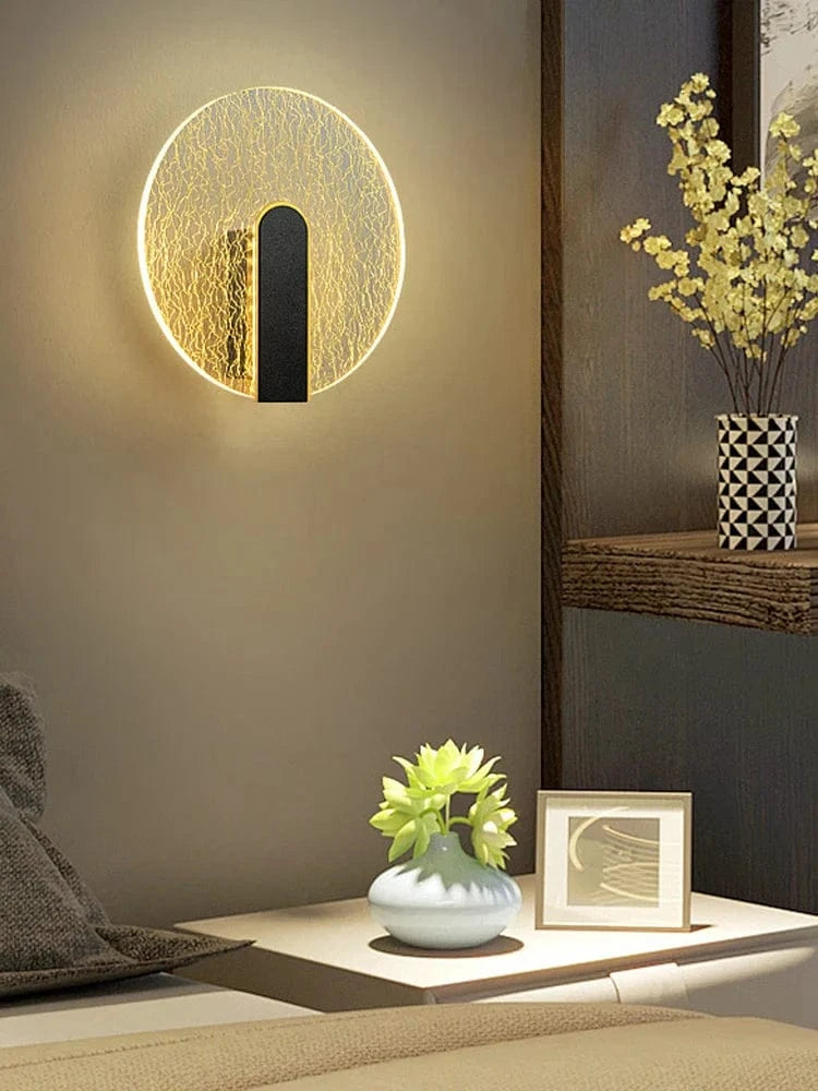 Applique murale Nordica Luxe Ronde Carrée Blanche Intérieure | Marco Lucetti Ronde d&#39;Or / Blanc chaud (3000K)