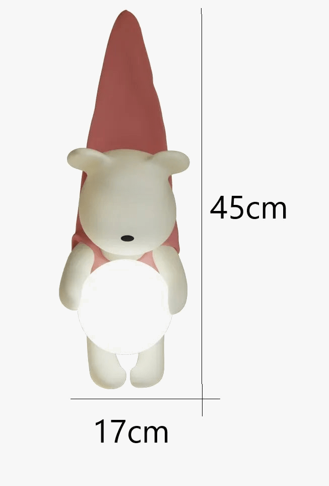 Applique murale Nordik Bear en résine crème LED - Idéal pour la décoration moderne des chambres d'enfants et du salon | Marco Lucetti