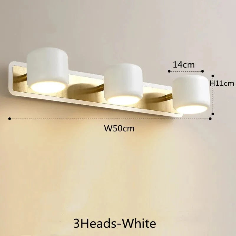 Applique murale nordique à LED | Marco Lucetti 3 têtes Blanc / CHINE / Blanc chaud (2700-3500K)