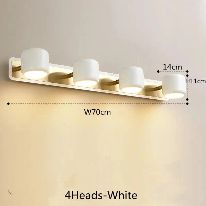 Applique murale nordique à LED | Marco Lucetti 4têtes Blanc / CHINE / Blanc chaud (2700-3500K)