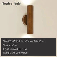 Applique murale nordique bois brillant : construit vers le bas | Marco Lucetti Lumière neutre