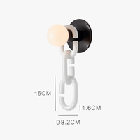 Applique Murale Nordique Boule de Verre Chaîne - Décoration Artistique Naturelle | Marco Lucetti